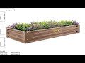 vevor galvanized steel raised garden bed planter box metal anti rust coating planting flower fo