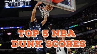 Top 5 NBA Dunk Scores from the Emirates NBA Cup | | 2024 Dunk Score Highlights