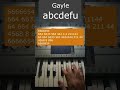 Gayle abcdefu Tutorial Piano Keyboard Pianika With Numbers #shorts