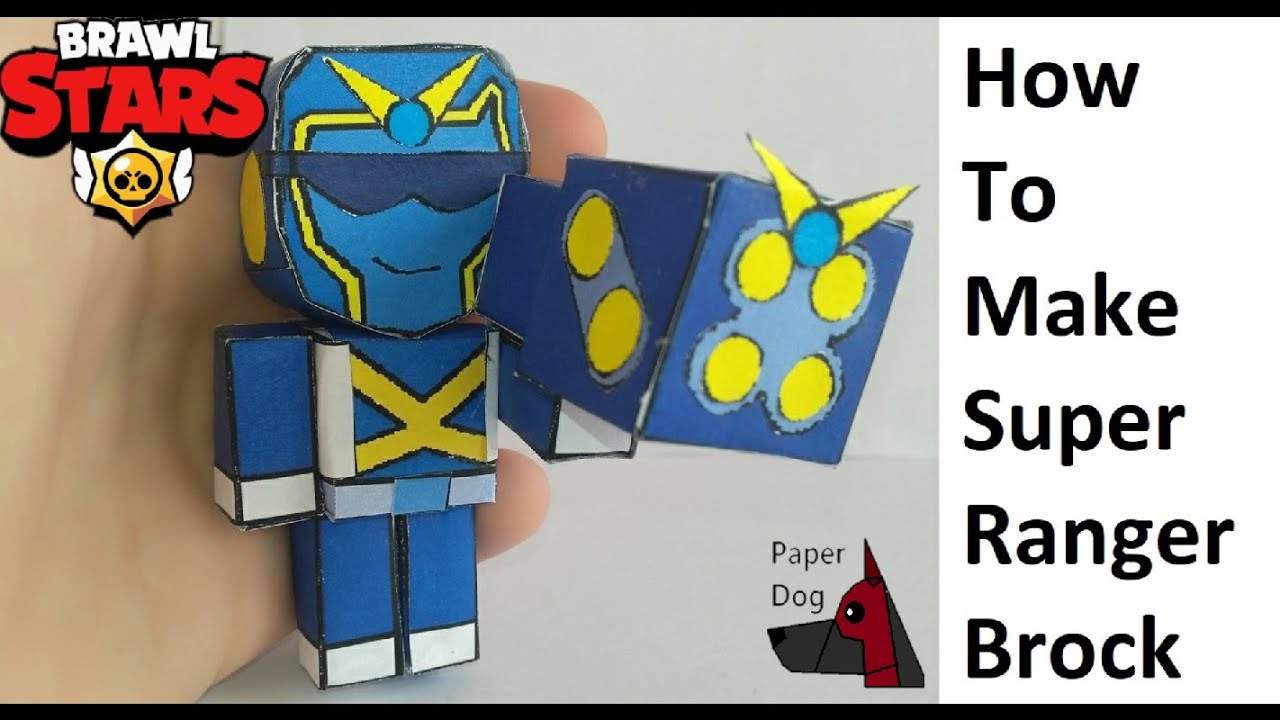 How To Make A Paper Super Ranger Brock. Papercraft Toy. Easy To Make ...