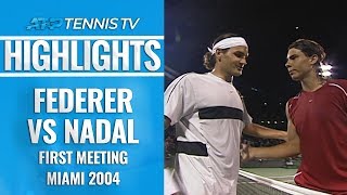 Federer vs Nadal: First-Ever Match at Miami 2004 Highlights