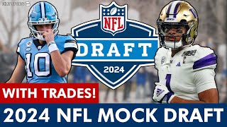 2024 NFL Mock Draft WITH Trades! Reacting To Lance Zierlein’s WILD Round 1 Projections