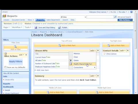 Office SharePoint Server 2007 Demo: Display KPIs in a dashboard Office SharePoint Server 2007 Demo: Display KPIs in a dashboard