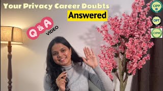 Your Data Privacy Questions Answered! CIPP/E, CIPM, CIPT Fees, Career Path & Transition Tips!