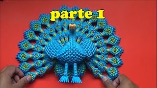 Origami 3D Pavoreal parte 1