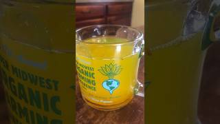 Healthy ginger turmeric morning detox drink recipe for digestion, skin, immune system, weight loss!