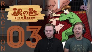 SOS Bros React - Silver Spoon Season 1 Episode 3 - Pig!