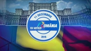 Tu votezi România! - dezbateri alegeri parlamentare 2016, la TVR1