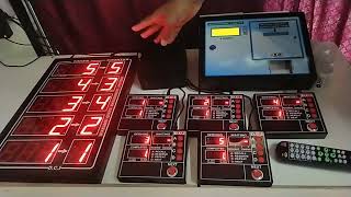 Queue management system (wireless token system for 5 counters)