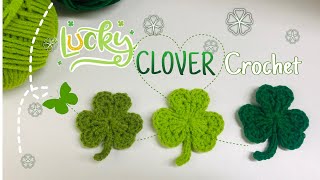 ☘ Lucky Clover ✨Easy Crochet | ☘Cỏ May Mắn | ☘Cỏ Ba Lá-Móc Len