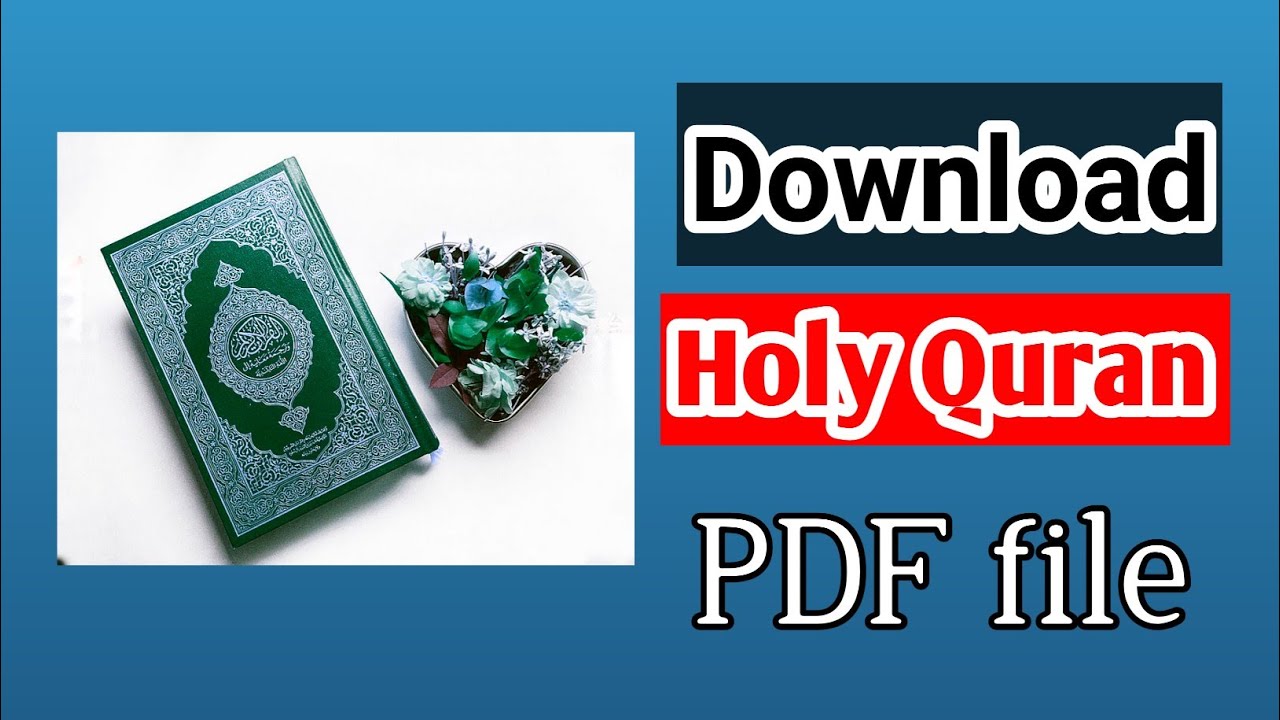 How To Download Holy Quran PDF File | Read The Holy Quran Offline ...