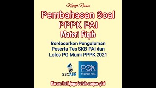 PEMBAHASAN SOAL PPPK PAI II FIQIH #pppk #pretesppg #ppg #pppkguru