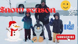 Frosty Frolic: Kids' Playtime Extravaganza in the 2024 Snowfall Bliss! ⛄❤️#kids #family #snow