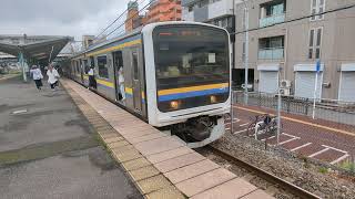 総武本線　各駅停車千葉行き　209系2100番台マリC404編成　東千葉駅にて