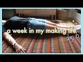 Slow Sunday crocheting a blanket, knitting a cardigan | Daily Making Vlogs July Day 6 of 7