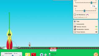 Projectile Motion Canon Simulation