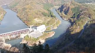 新潟県阿賀町　鹿瀬地区 天女の花筏という展望台です😊