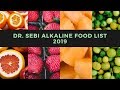 Dr. Sebi Alkaline Food List 2019 (Alkaline Diet)