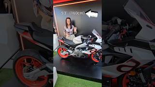 SEAT HEIGHT Test! 2024 Aprilia RS 457