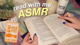 ASMR read with me 📖🧡 super close & clicky inaudible whispers, binaural, gum chewing