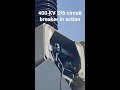 400 kv sf6 circuit breaker in action.