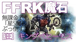 【FFRK】星5雷魔石 キングベヒーモスと私【ゆうしゃ・無課金】