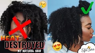Straightening My Natural Hair From Curly 4b To Straight Ro Edition