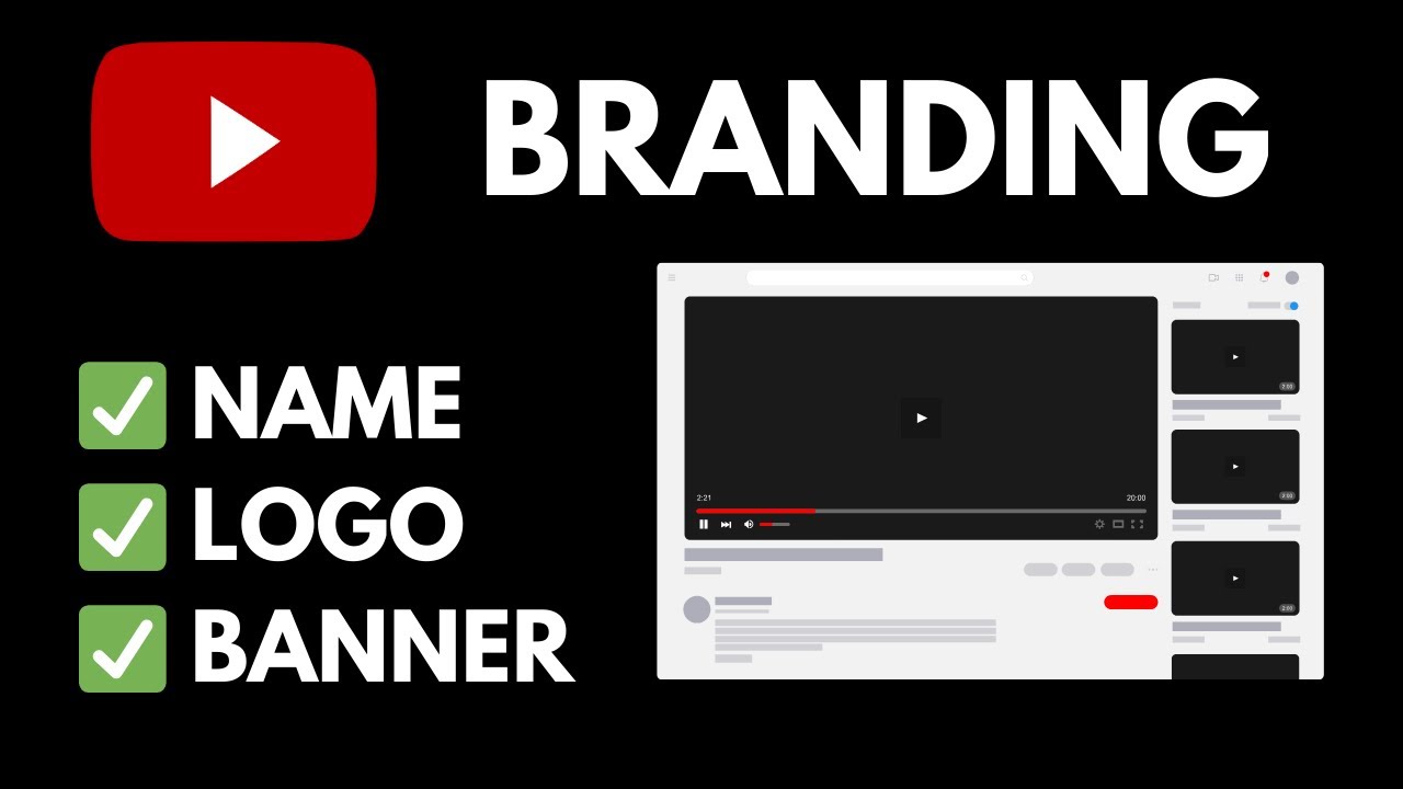 How To Create Your Youtube Channel Branding Channel Logo Banner