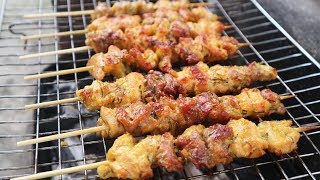 Xiên Gà Nướng Lá Chanh | Tuấn Nguyễn Food
