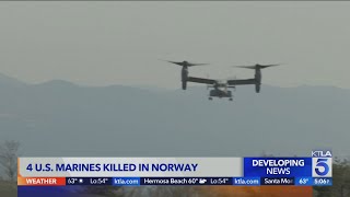 4 Marines die in Norway Osprey crash during NATO drill