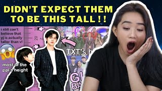 REACTION TO TXT the world is too smol for GIANTS (i didn't expect them to be this tall!)