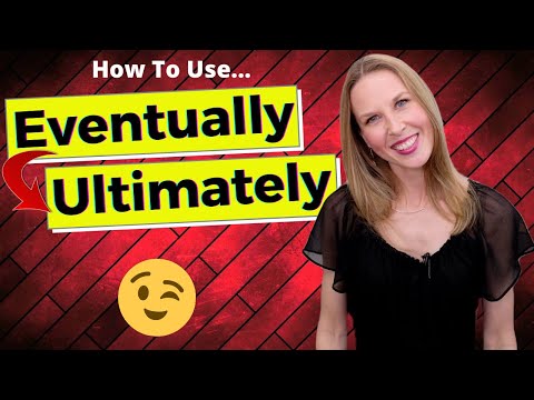 What type of word is eventually?