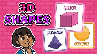 3D Shapes for Kids Explained - Vertices, Faces and Surfaces | Twinkl kids tv