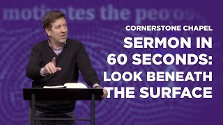 SERMON IN 60 SECONDS: LOOK BENEATH THE SURFACE  | THE BOOK OF HAGGAI  | GARY HAMRICK