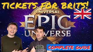 How to get EPIC UNIVERSE tickets for UK Visitors * BRAND NEW THEME PARK * [Brits Guide]