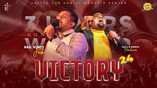 U4C Victory '24 | Pas. Vincy Jack | Part 2 | [Rebroadcast - 12 October 2024] tamil christian worship