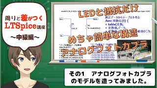 【伝スパ】LTSpiceを使って ＣｄＳアナログフォトカプラＬＣＲ０２０３のモデルを作成する その1