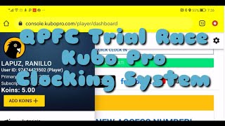 QPFC Trial Race using Kubo Pro Clocking System Sticker :