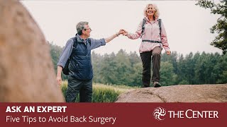 Five Tips to Avoid Back Surgery