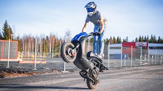 First Stunt Session of 2021 | 50cc Moped Stunting Sweden