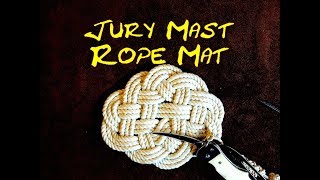 Jury Mast Knot Rope Mat - Masthead Rope Knot Mat - Rope Hot Pad