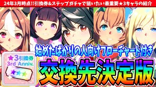 【キャラ】始めたばかりの人も必見!!引換券\u0026ステップガチャで狙いたい最重要★3キャラの紹介　#ウマ娘