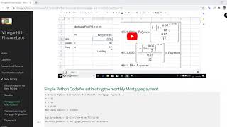Simple Python Code for estimating Monthly Mortgage Repayment