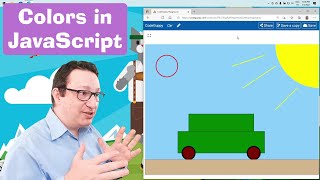 JavaScript tutorial 3/24: Named colors | Draw with code project | Coding for beginners