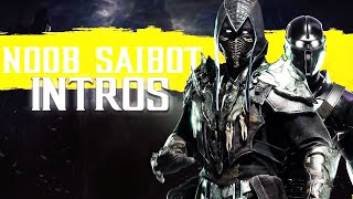 Mortal Kombat 11 ALL NOOB SAIBOT Intros (Dialogue & Character Banter) MK11