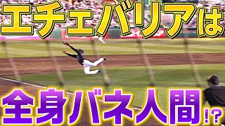 【超守備連発】エチェバリア『全身バネ人間だった!?』