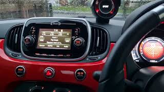 Abarth 595, Forge Induction kit install, Turbo flutter sound from inside car