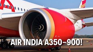 Flying the NEW Air India A350-900 | Hyderabad airport to Chennai Flight Journey | Trip Report