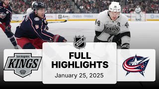 NHL Highlights | Kings vs. Blue Jackets - January 25, 2025