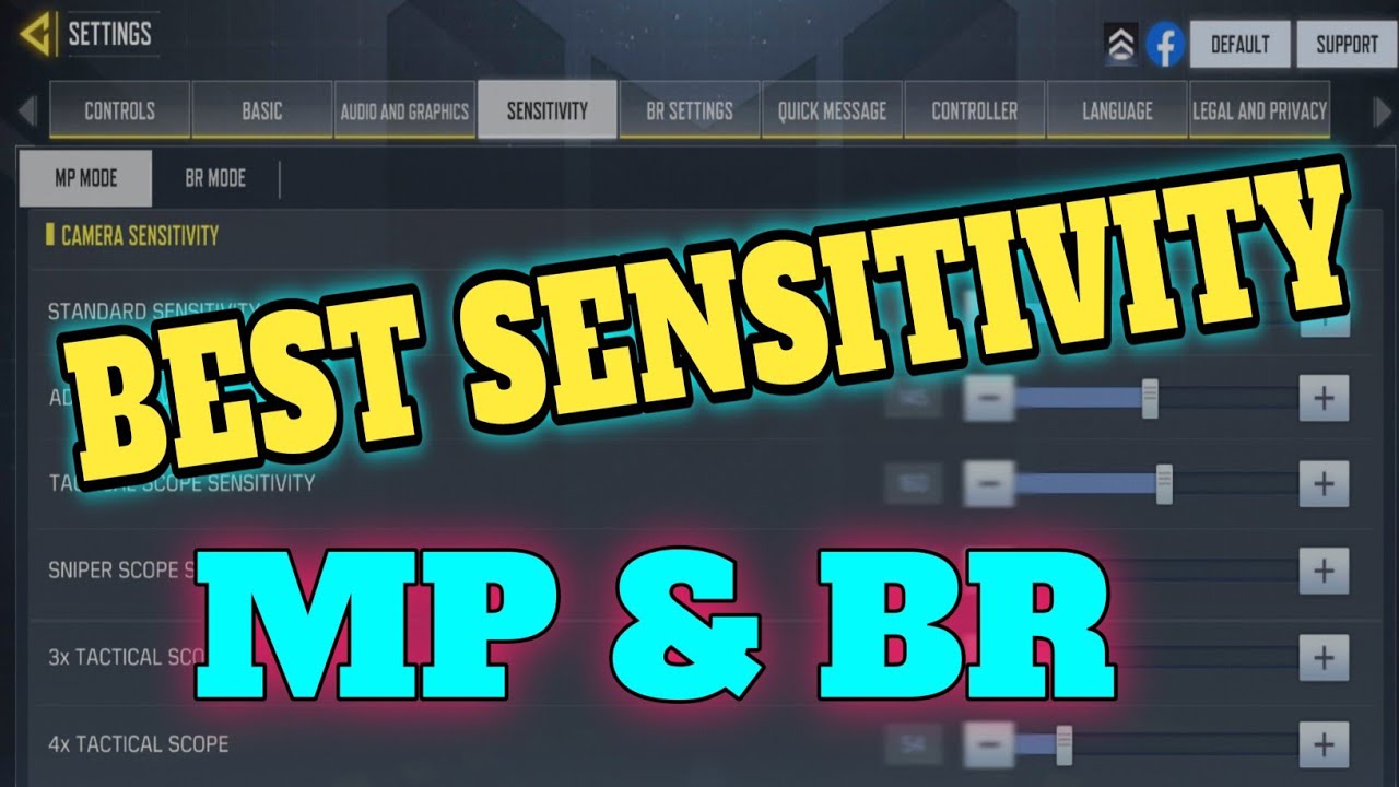 Best Sensitivity Settings For Cod Mobile | Sensitivity Settings For BR ...